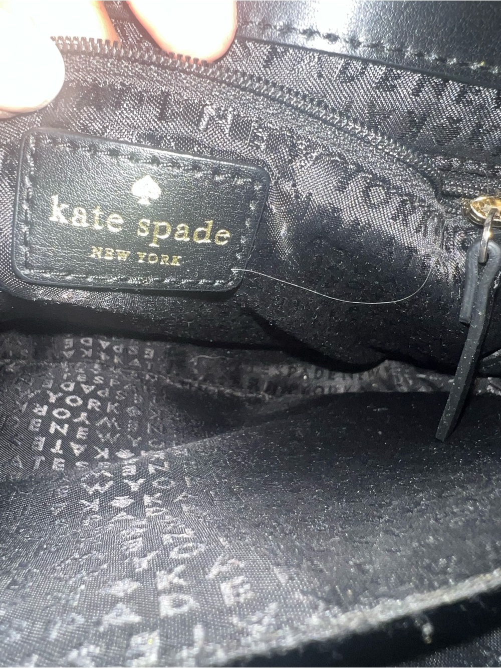 kate spade Black Leather Messenger Crossbody - Picture 3 of 6